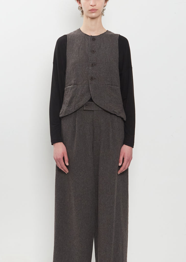 Premium Wool Tweed Vest