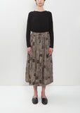 Romantic Travel Print Skirt