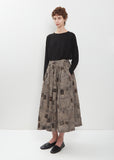 Romantic Travel Print Skirt