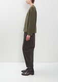 Textured Wool Cashmere Crewneck Pullover
