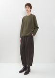 Textured Wool Cashmere Crewneck Pullover