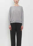 Lyocell Cashmere Jersey Pullover — Grey