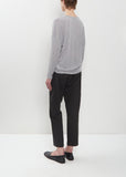 Lyocell Cashmere Jersey Pullover — Grey