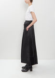 Tropical Wool and Satin Pleated Trouser