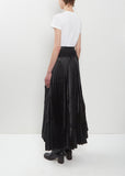Tropical Wool and Satin Pleated Trouser
