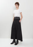 Tropical Wool and Satin Pleated Trouser