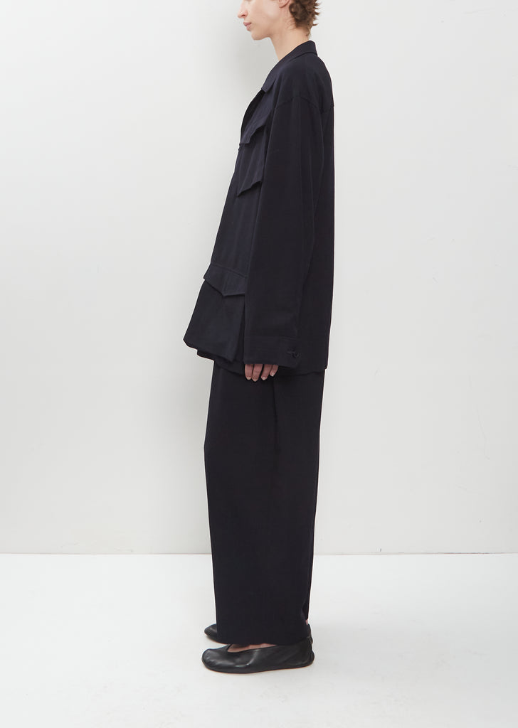 4-Pocket Wool Gabardine Jacket
