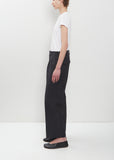 Wool Gabardine Pleated Trouser