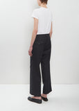 Wool Gabardine Pleated Trouser