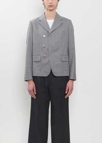 Wool Saxony Thin Jacket