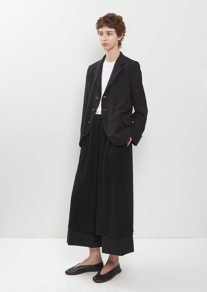 Georgette Curved Hem Jacket