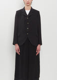 Georgette Curved Hem Jacket
