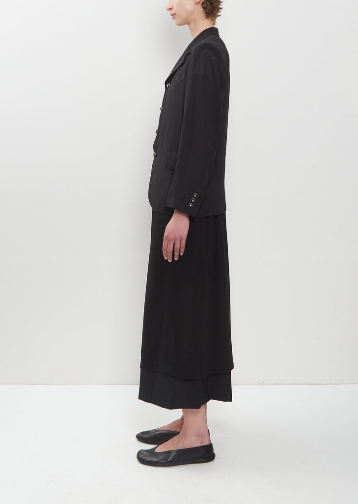 Georgette Curved Hem Jacket