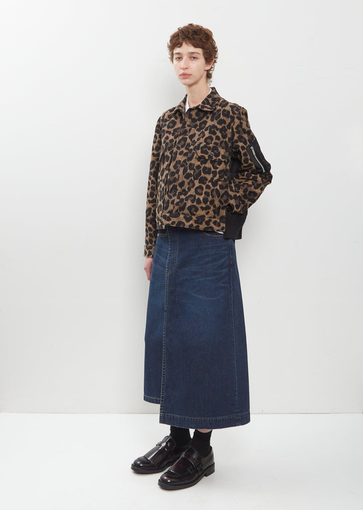 Leopard x Nylon Twill Jacket