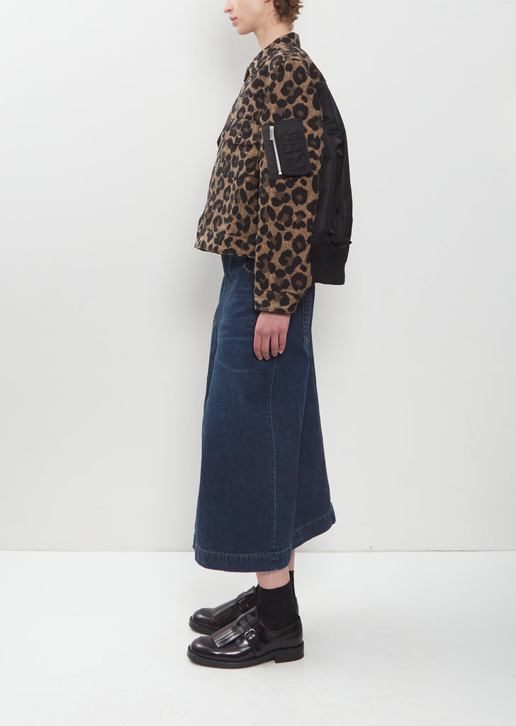 Leopard x Nylon Twill Jacket
