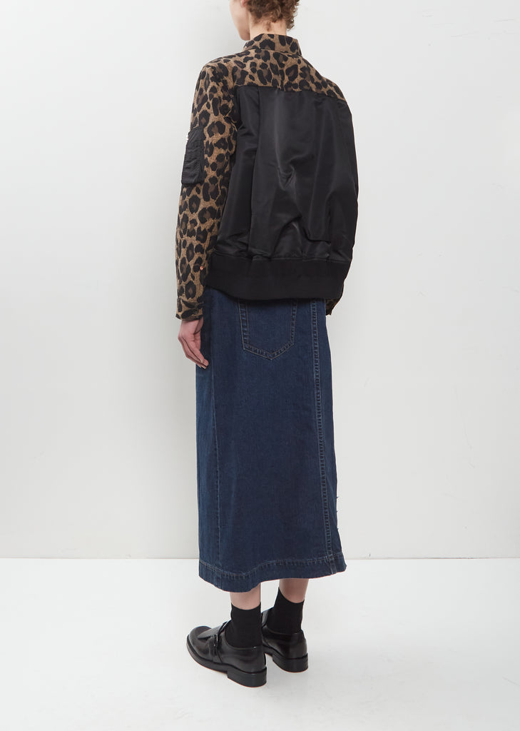 Leopard x Nylon Twill Jacket