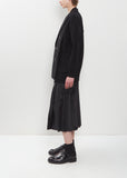 Wool Flannel x Wool Knit Cardigan