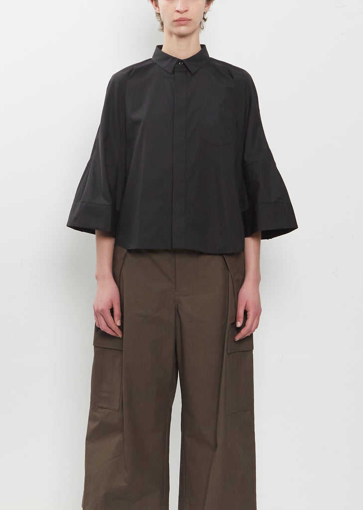 Poplin Cropped Shirt