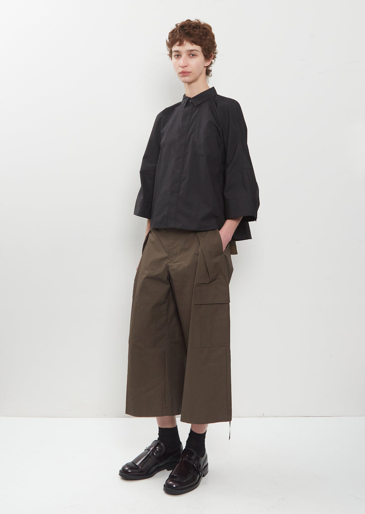 Poplin Cropped Shirt