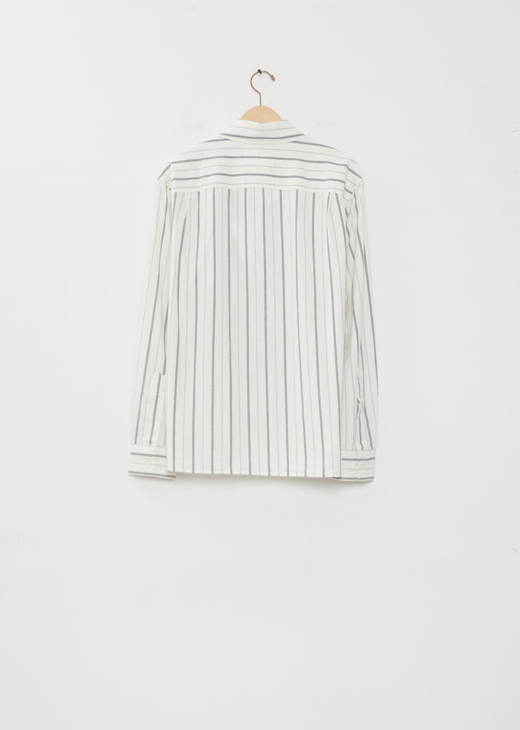 Spaced Cotton Stripe Overall Shirt
