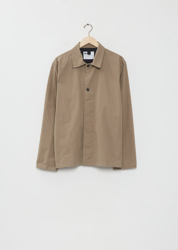Crisp Cotton Poplin Boxy Overshirt
