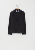 Raised Cotton Drill Minimal Blazer