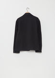 Raised Cotton Drill Minimal Blazer