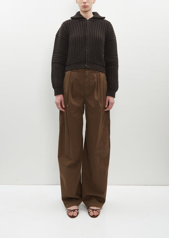 Cotton Wide Leg Pants