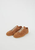 Suede Leather Trainer — Tan