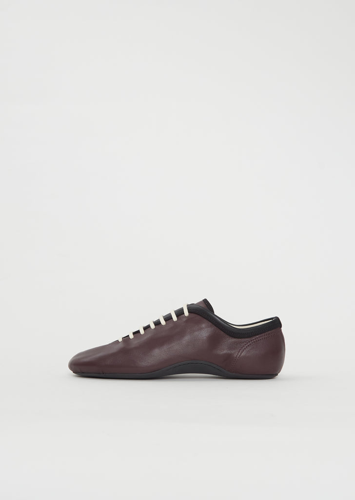 Leather Lace Up Trainer