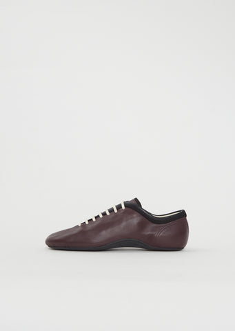 Leather Lace Up Trainer