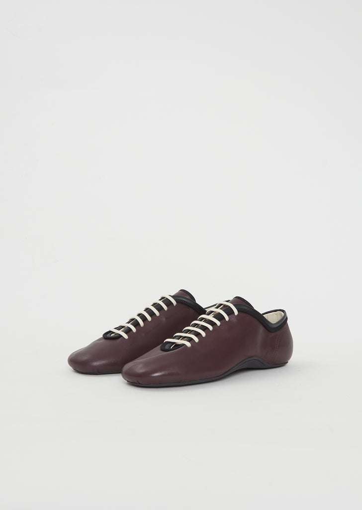 Leather Lace Up Trainer