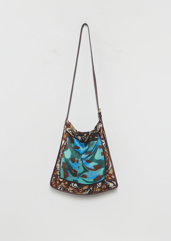 Scarf Bag, Small — Brown