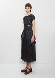 Patchwork Ruffle Detail Dress