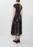 Patchwork Ruffle Detail Dress