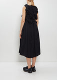 Sculptural Details Wool Dress