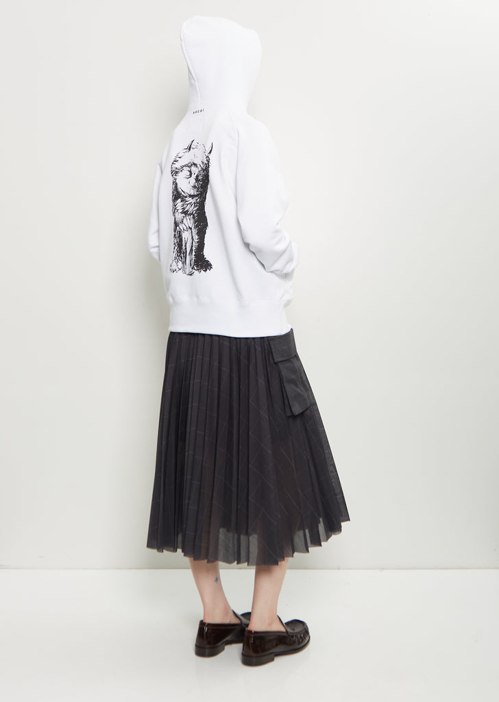 Embroiedered Cotton Hoodie