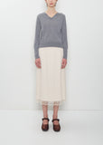 Lace Trim Negligee Skirt — Nude
