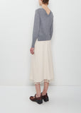 Lace Trim Negligee Skirt — Nude