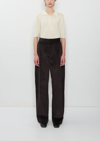 Relaxed Curved Leg Pant