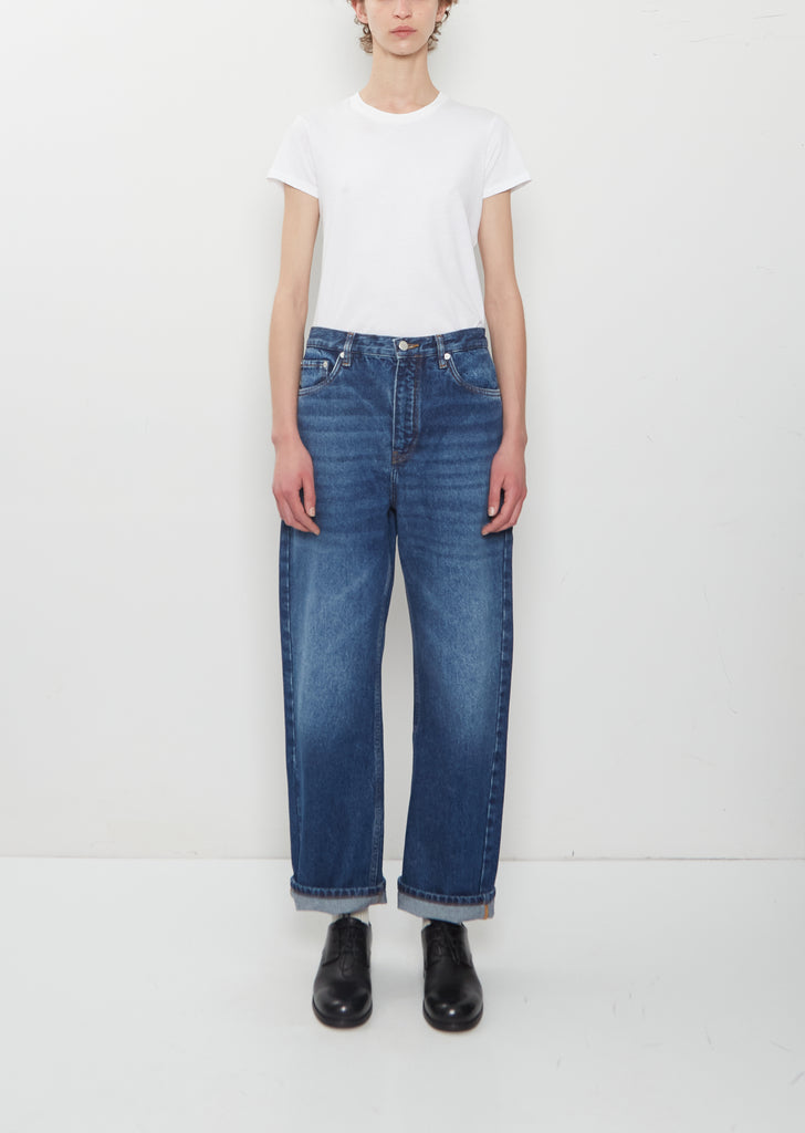 Wide Leg Forward Seam Pant