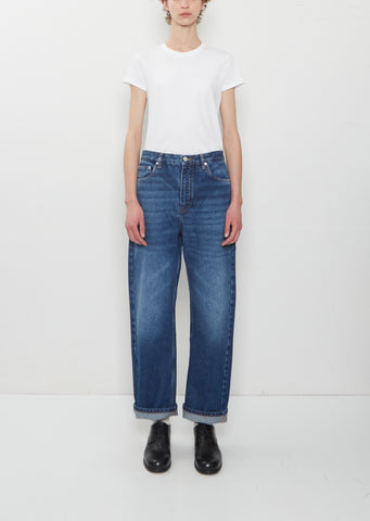 Wide Leg Forward Seam Pant