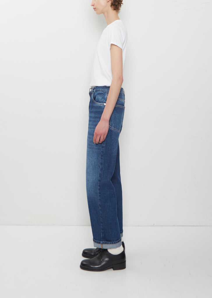 Wide Leg Forward Seam Pant