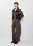 Nylon Twill x Wool Melton Blouson