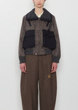 Nylon Twill x Wool Melton Blouson