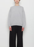 x La Garçonne Rose Cashmere Sweater — Mid Grey