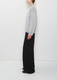 x La Garçonne Rose Cashmere Sweater — Mid Grey