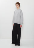 x La Garçonne Rose Cashmere Sweater — Mid Grey