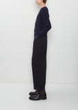 Textured Argyle Sweater — Navy