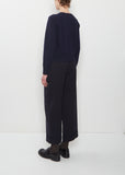 Textured Argyle Sweater — Navy
